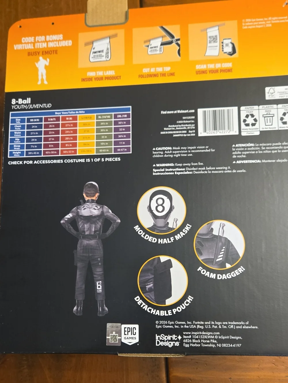 Fortnite ball costume